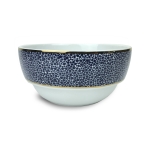 Panthera Indigo Dinner Bowl 5.5” Diameter x 3” High
Indigo finish with 24k gold edge
Made of porcelain. Dishwasher safe, but handwashing will prolong the finish. Microwave safe.
